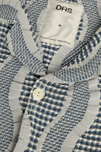 Chemise Como Cuba Waffle - Bleu