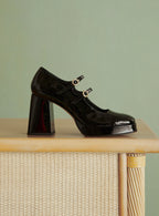 BABIES VERNIES NOIRES CONSTANCE PETITE MENDIGOTE