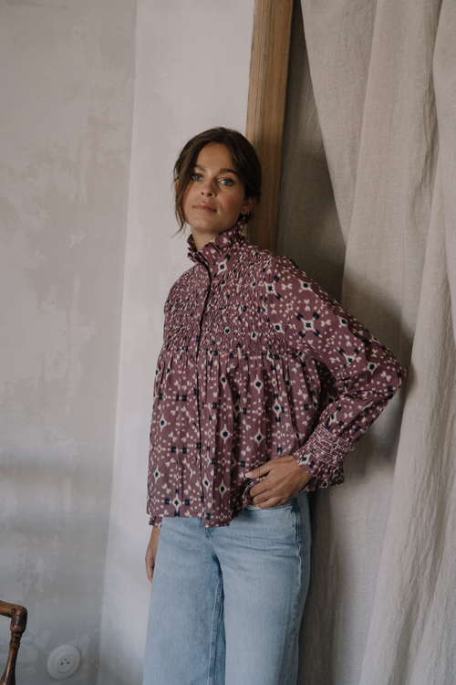 Blouse Victoria - Violine