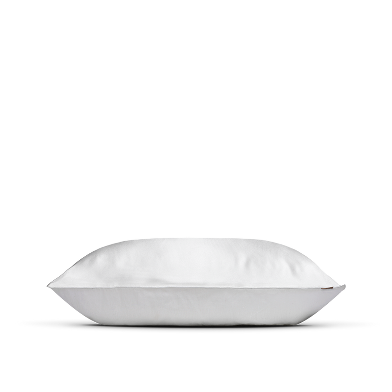 Two-Face Silk And Linen Pillowcase - White - 2 Sizes