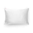 Two-Face Silk And Linen Pillowcase - White - 2 Sizes