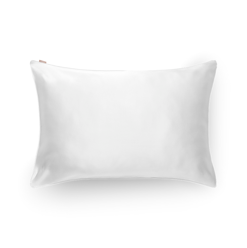 Two-Face Silk And Linen Pillowcase - White - 2 Sizes