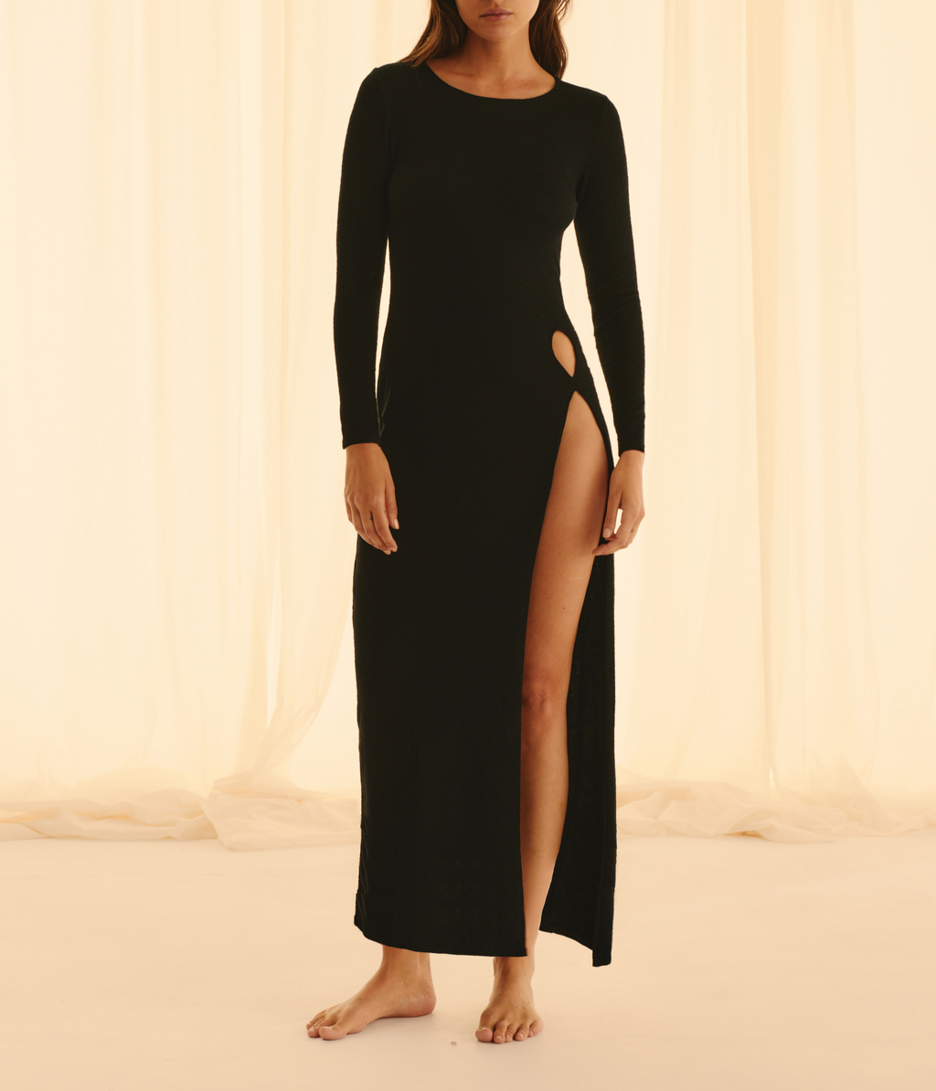 Robe Cut Warm Night Longue