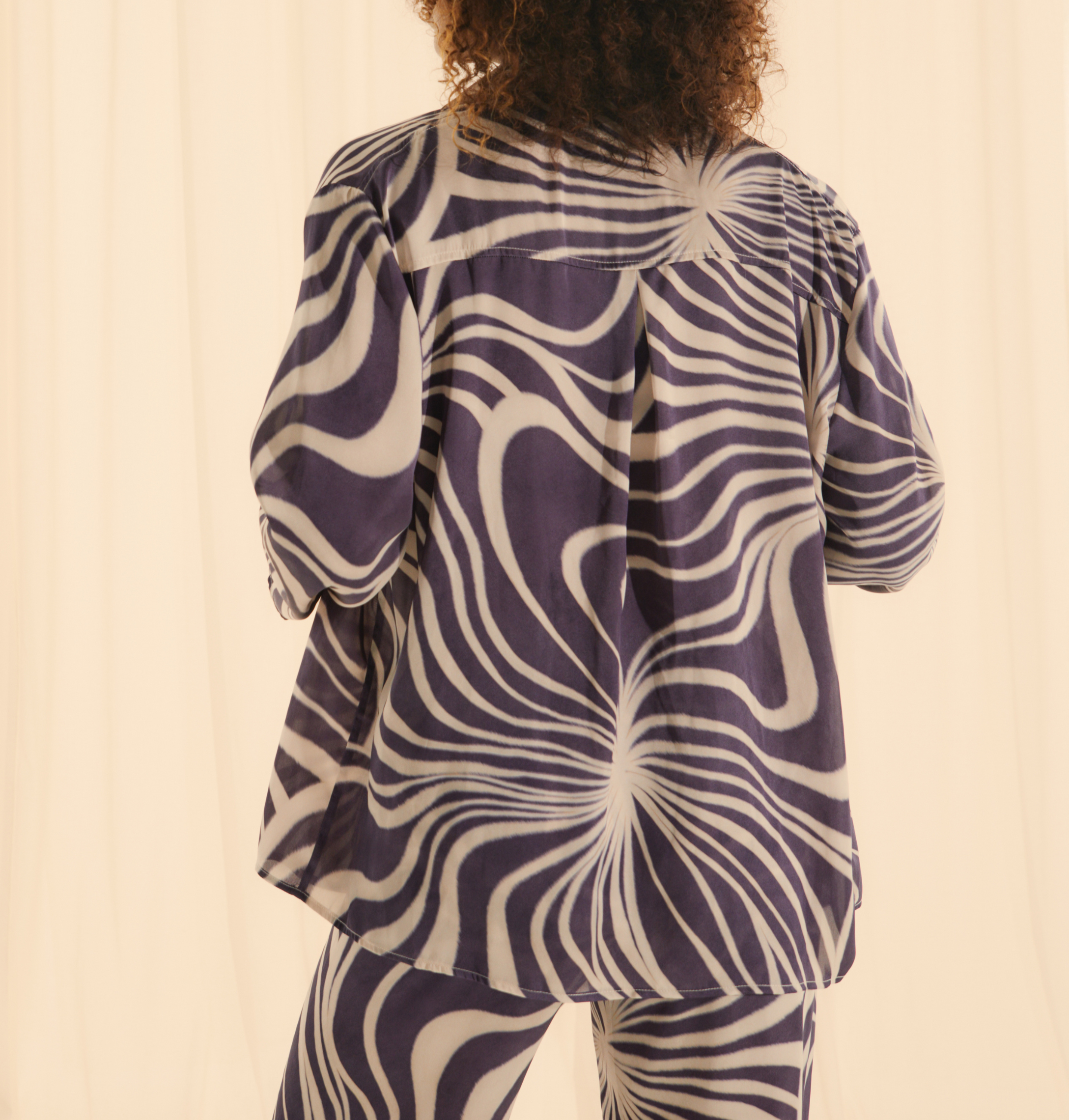 Chemise Violet Psyche Fluide