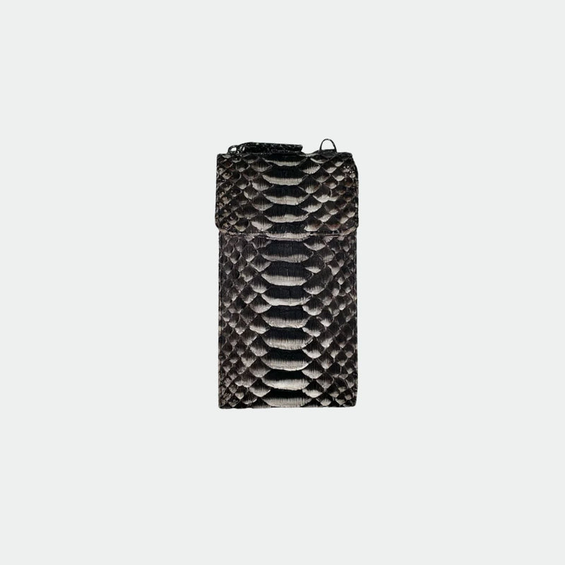 Cartera Python - Meghan Blanco y Negro
