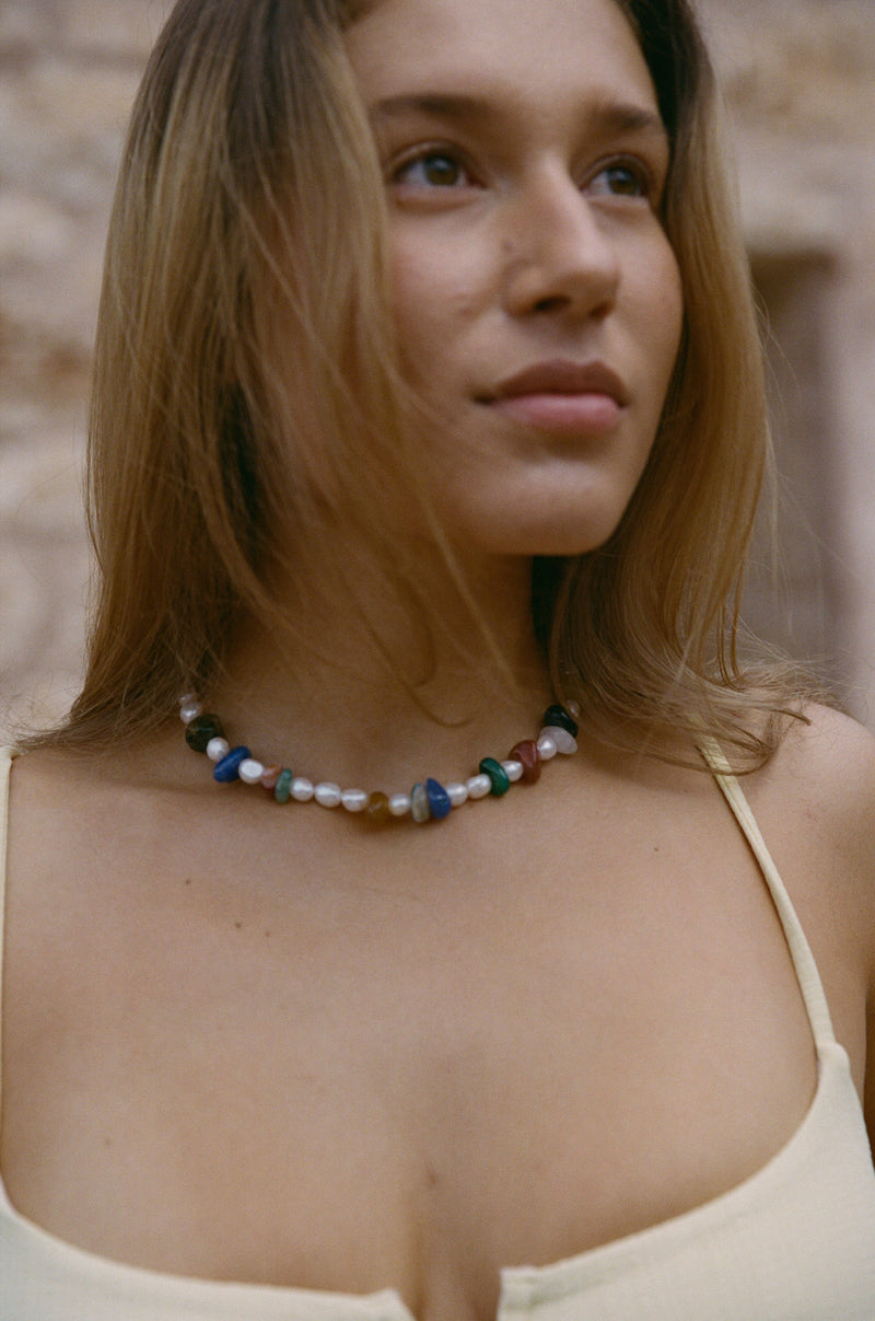 Le Collier X Nénés Paris En Pierres Naturelles Et Nacres