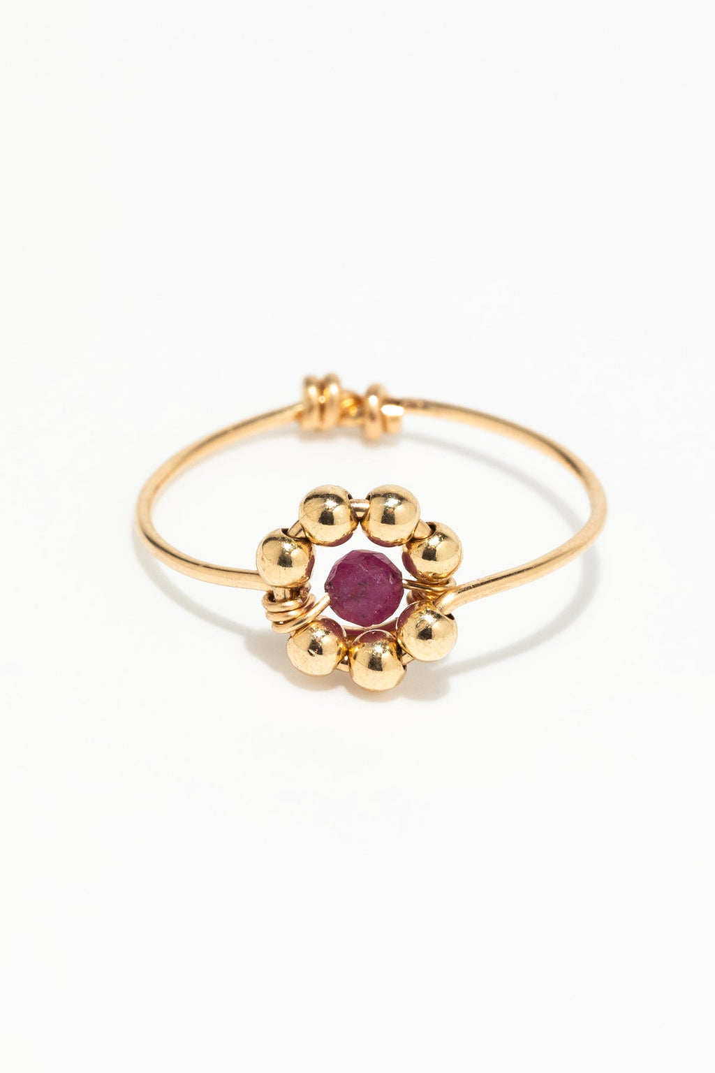 Bague Daisy - Rubis