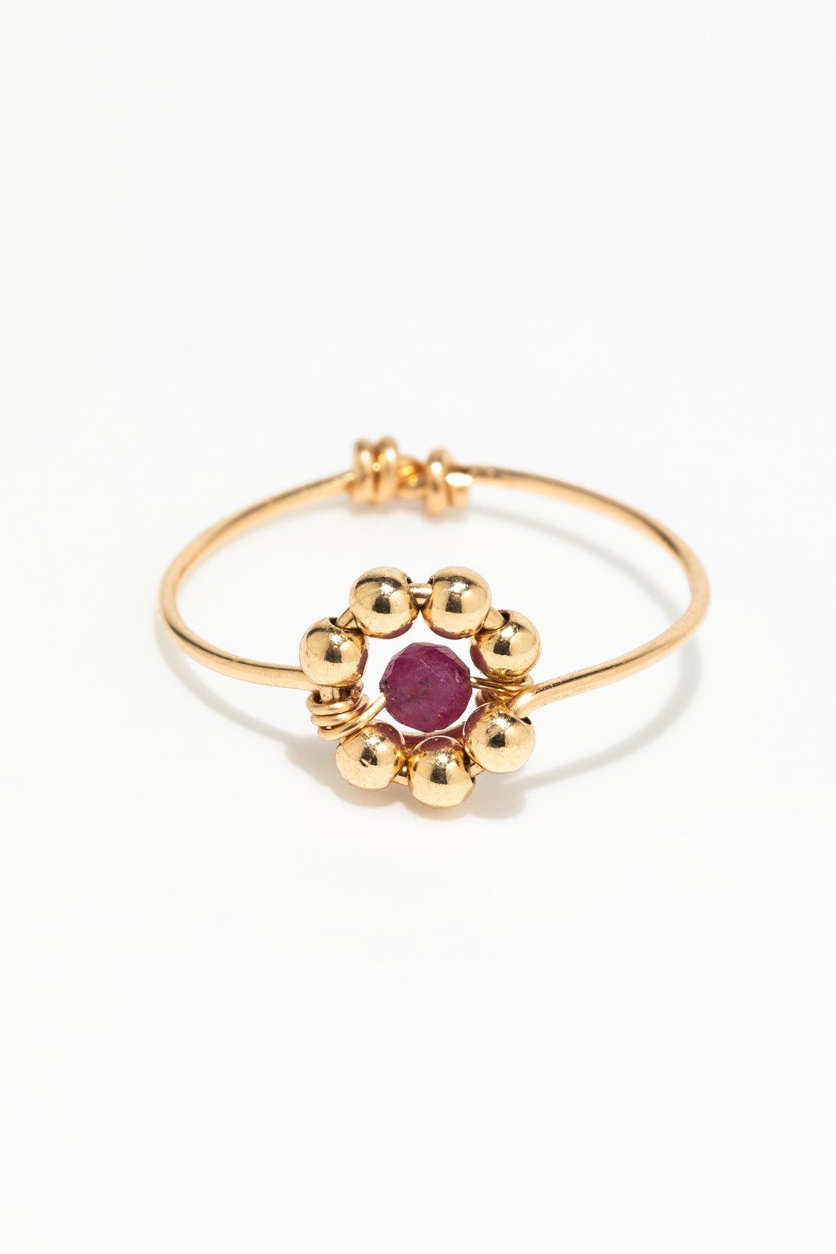 Bague Daisy - Rubis