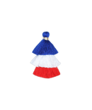 Triple Pompons - Bleu Blanc Rouge - Femme