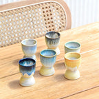 Set Of 4 Egg Cups - Sand Yellow