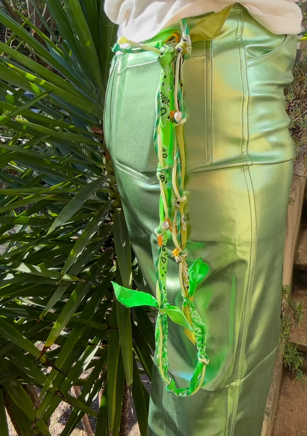 Cordon De Telephone Vert Clair/Vert/Olive