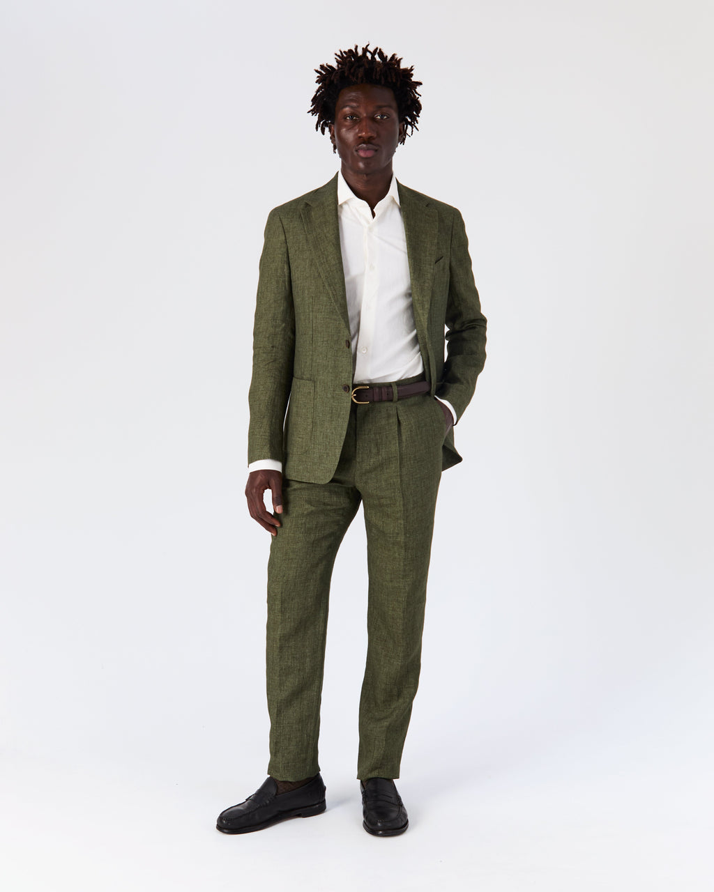 Pantalon Bellagio - Lin Vert