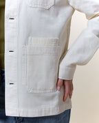 Veste Worker Toile Ecru