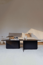Eleganter Couchtisch LIVIA im modernen Wohnzimmer, kombiniert mit einer stilvollen Couch und dekorativen Elementen.