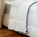 Couette Légère Tempérée - 100% Fibres Creuses Siliconnées - Enveloppe Coton