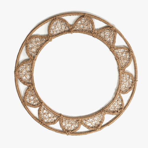 Couronne D'Assiette Ronde - Pièce Neuve/Artisanale - 3 Coloris Disponibles