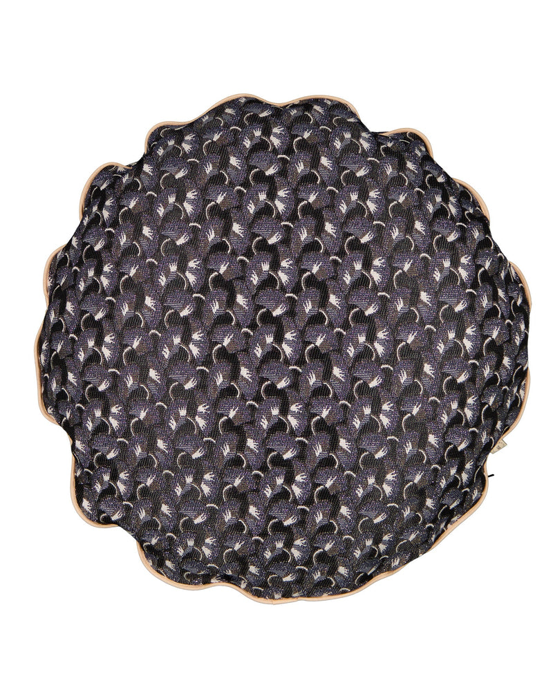 Coussin - Bomboloni - Tissu Texturé - Noir