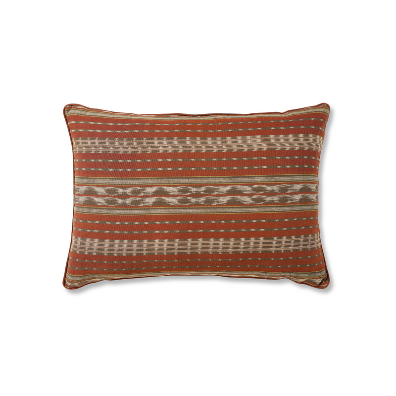 Cloud Cushion - Ikat Terracotta Khaki