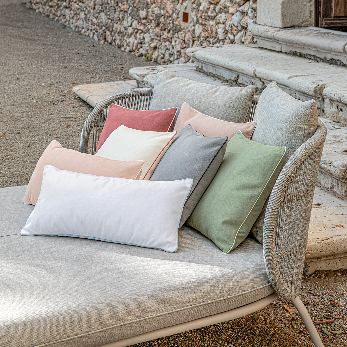 Aquarelle - Decorative Cushion - Sage