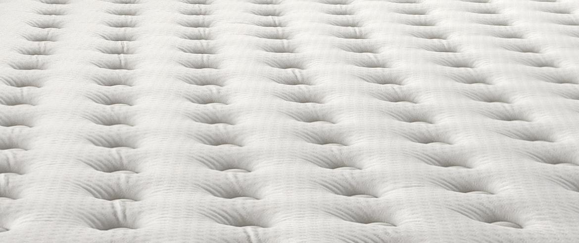 Castelnaud - Ensemble Matelas + Sommier - Blanc/Bordeaux