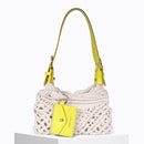 Sac Cream Macramé Jaune & Naturel