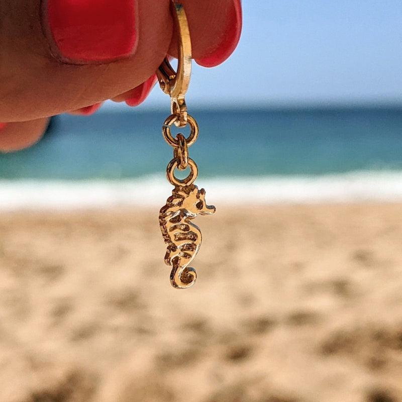 Creole Mini Hoops - Seahorse