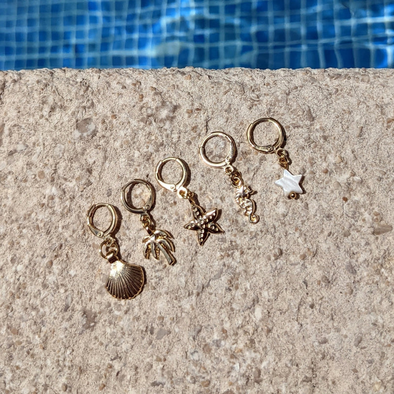 Creole Mini Hoops - Seahorse