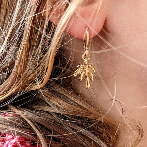 Créole Mini Hoops - Palmier