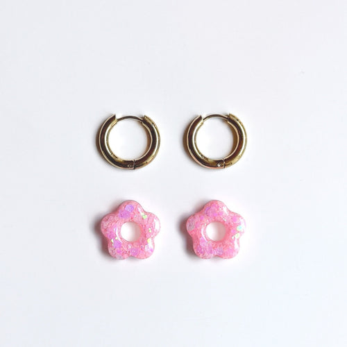 Créoles Hibiscus - Bubble Gum