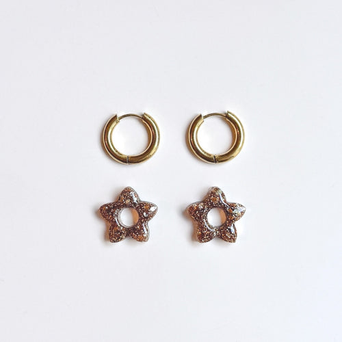 Créoles Tiare - Marron Glacé