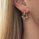 Tiare Hoop Earrings - Glazed Brown