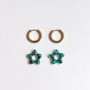 Tiare hoop earrings - Mermaid