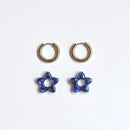 Tiare Hoop Earrings - Starry Night