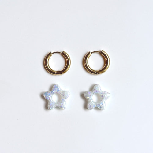 Créoles Tiare - Snow