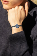 Bracelet Crest - Bleu Marine Moucheté Blanc