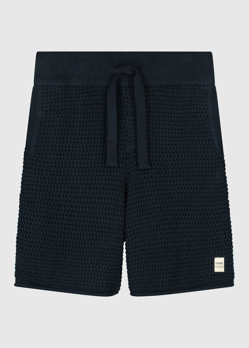 Short Crochet Knitted - Navy Blue