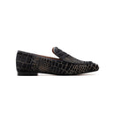 Mocasines Croco Negro - Lachoix
