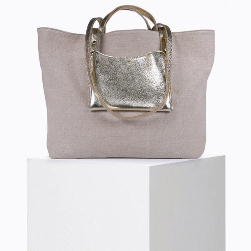 Cabas Cube Toile Lin