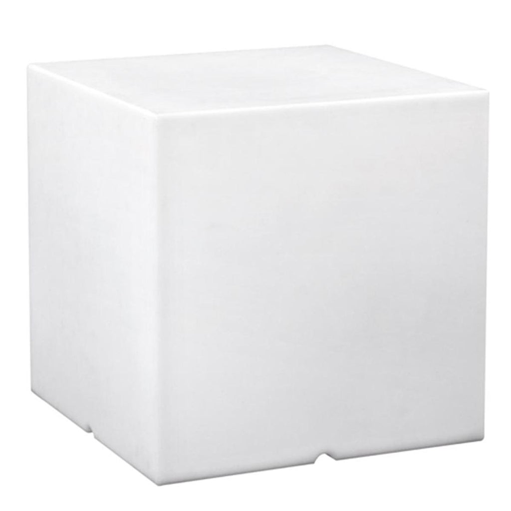 Taburete Light Cube cableado para exterior potente iluminación LED blanca CARRY 40cm base E27 - REDDECO.com