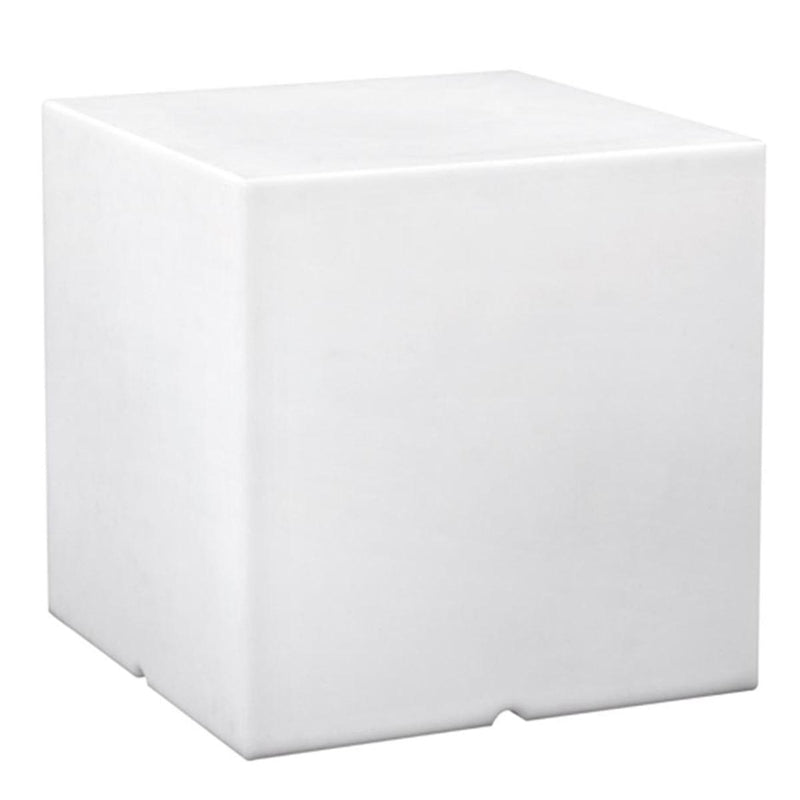 Taburete Light Cube cableado para exterior potente iluminación LED blanca CARRY 40cm base E27 - REDDECO.com