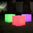CARRY Cubo de luz para taburete inalámbrico LED multicolor regulable 40cm con mando a distancia y base de inducción - REDDECO.com