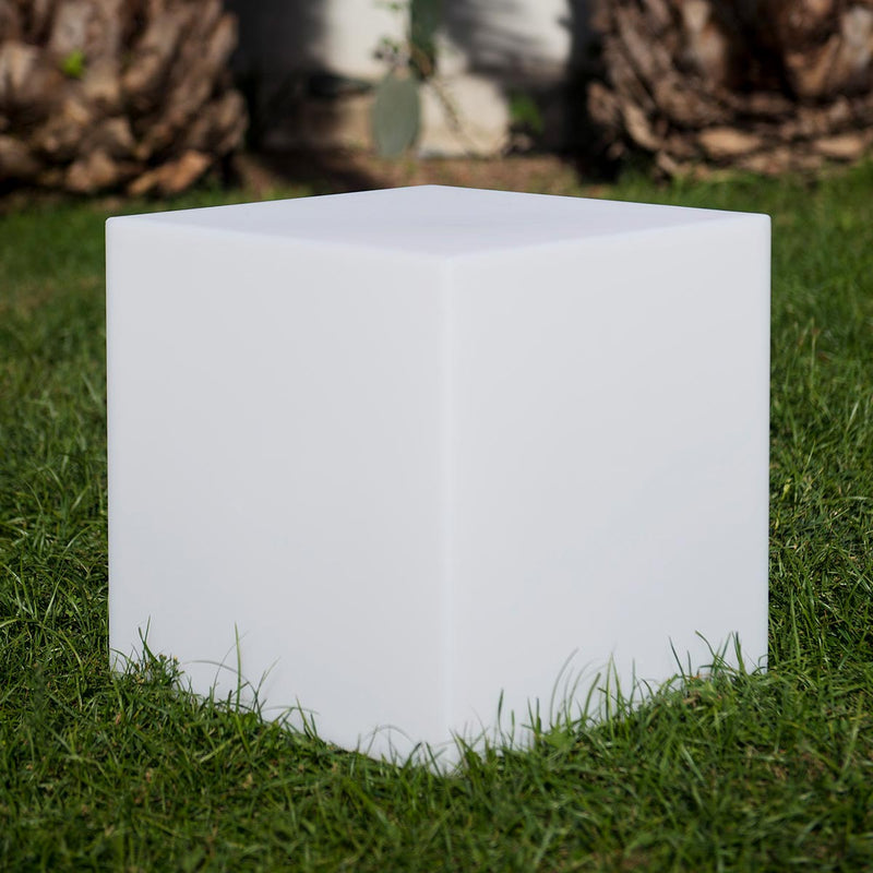 CARRY Cubo de luz para taburete inalámbrico LED multicolor regulable 40cm con mando a distancia y base de inducción - REDDECO.com