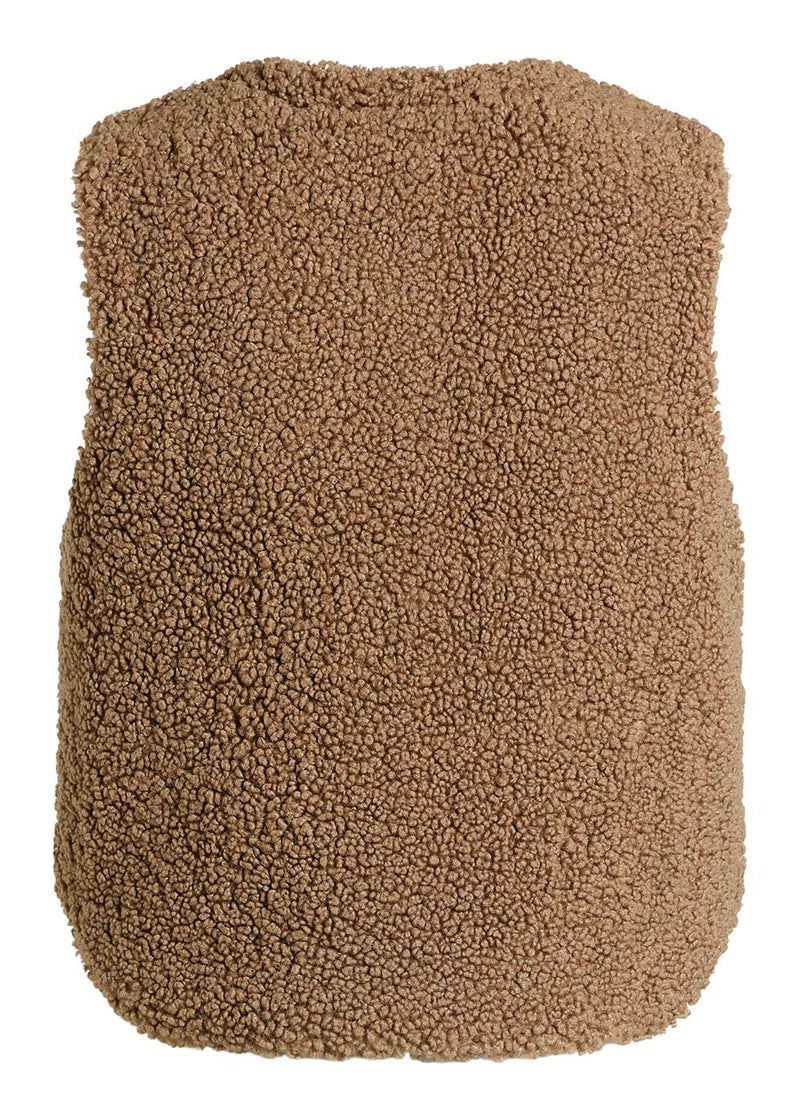 Gilet À Poils Bouclés Hug Me - Khaki
