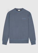 Pull Col Rond Cursive - Navy Blue