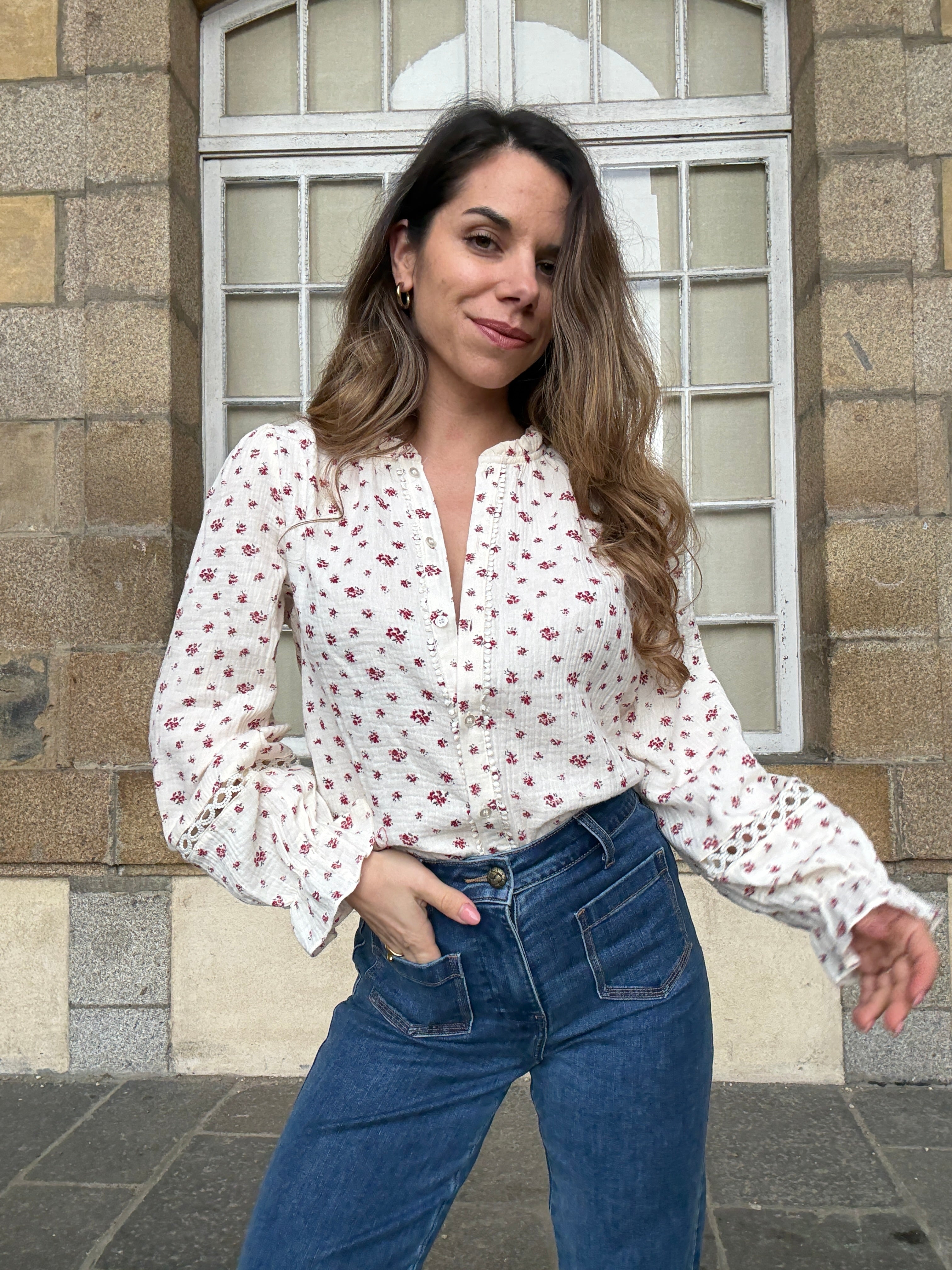 Blouse fleurie Eugenie