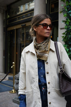 Tom Scarf Khaki Pattern