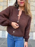 Maille en laine Bianca chocolat