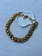 Collier Yves Saint Laurent Vintage - Grosse Maille Dorée