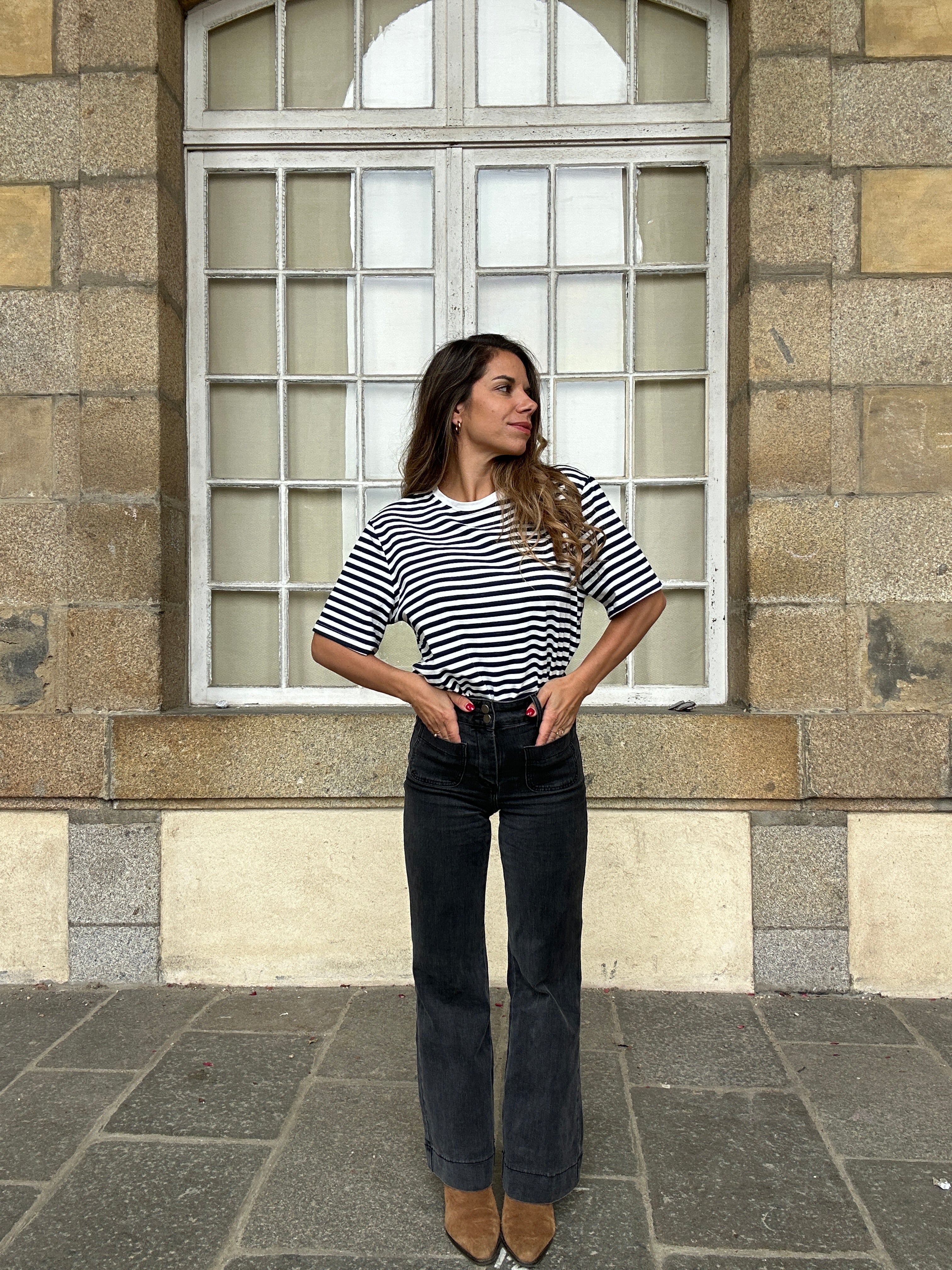 Tee-Shirt Rayé Bleu Marine Jules