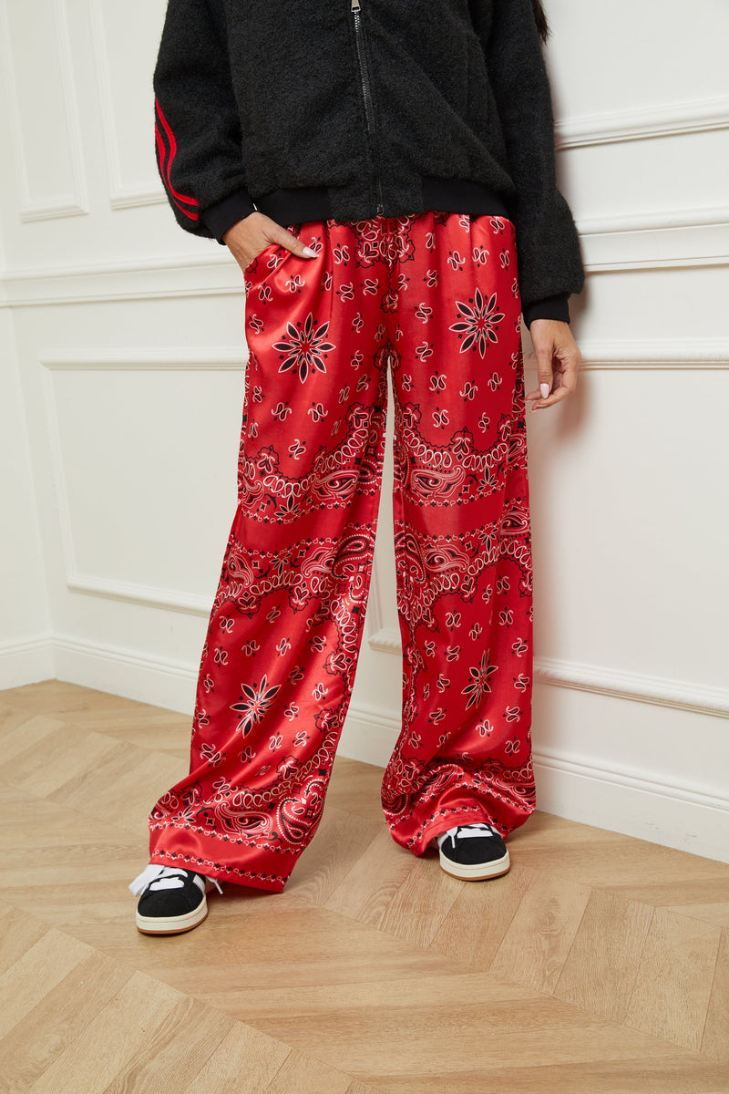 Pantalon Bandana - Rouge